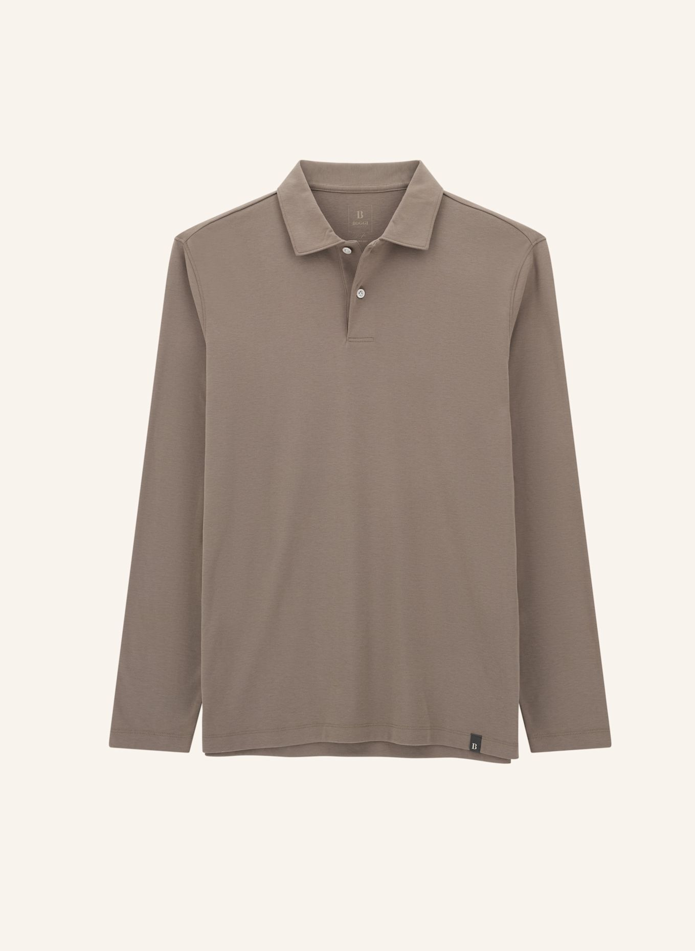 BOGGI MILANO Poloshirt: GRAU