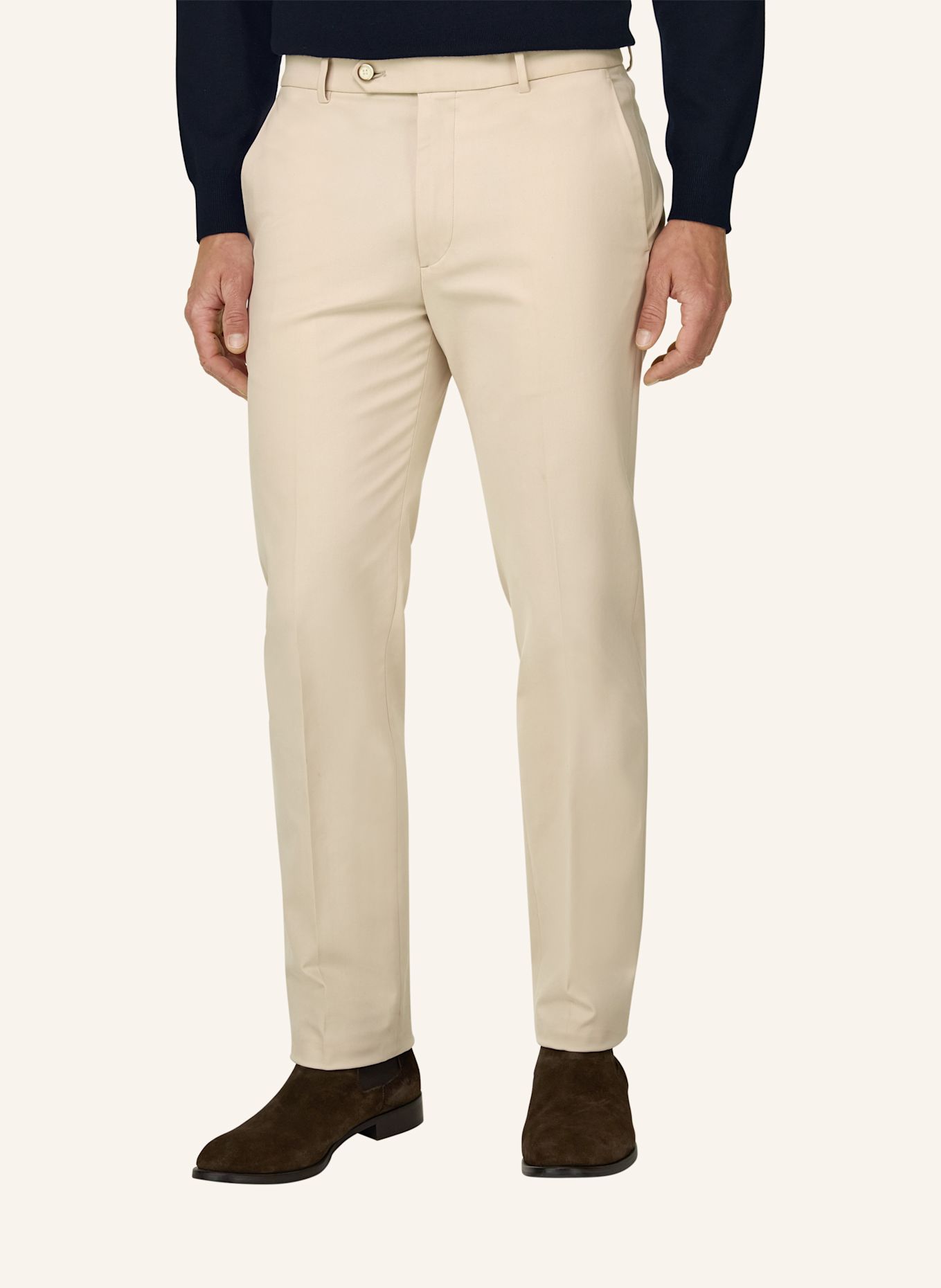 BOGGI MILANO Cordhose: WEISS