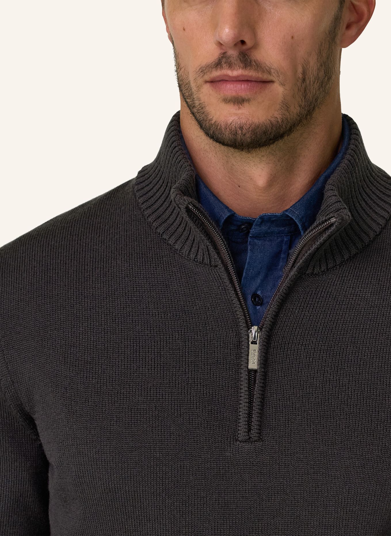 BOGGI MILANO Sweater: DARK BROWN
