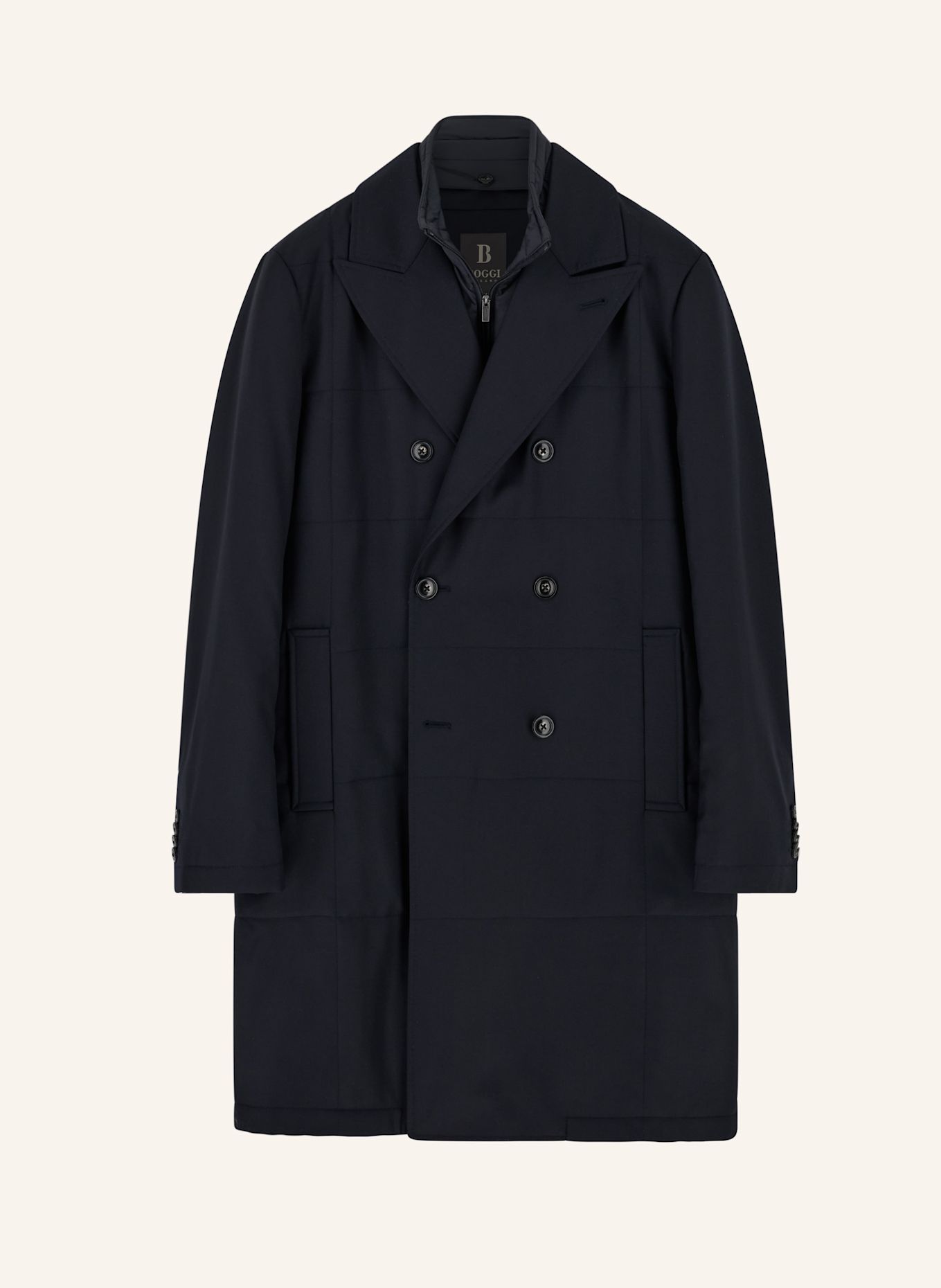 BOGGI MILANO Down coat: BLUE