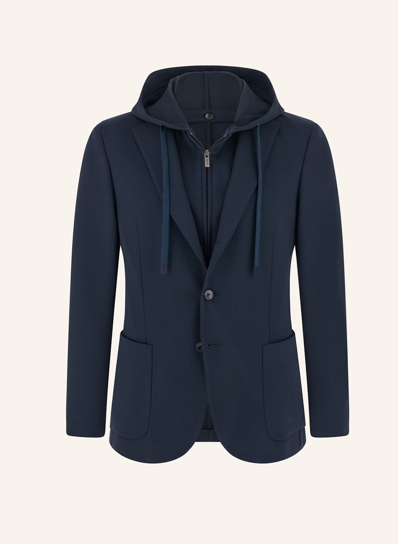 BOGGI MILANO Sweatshirt-style Blazer: DARK BLUE