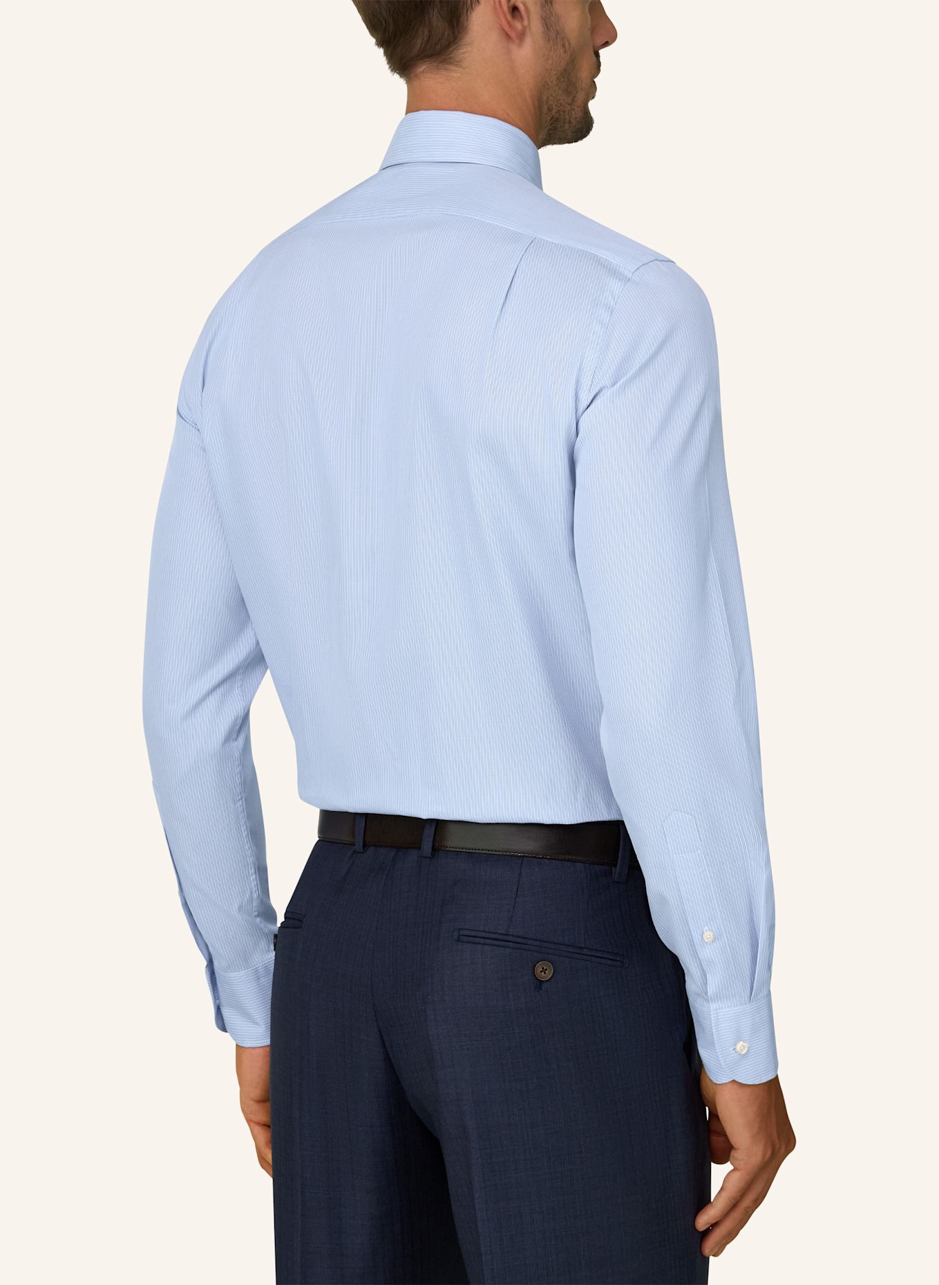 BOGGI MILANO Shirt: LIGHT BLUE