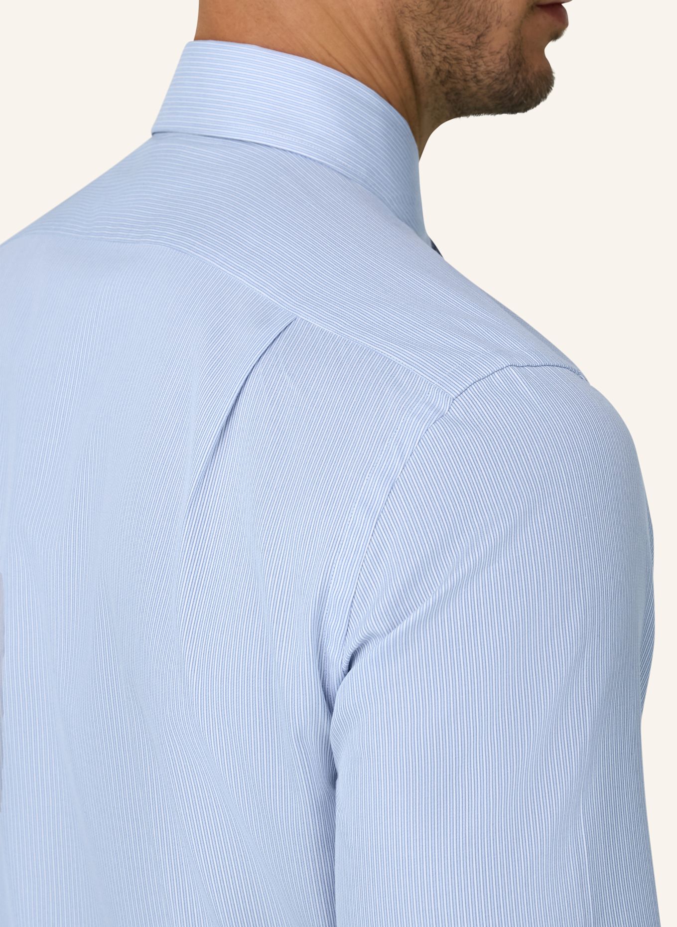 BOGGI MILANO Shirt: LIGHT BLUE