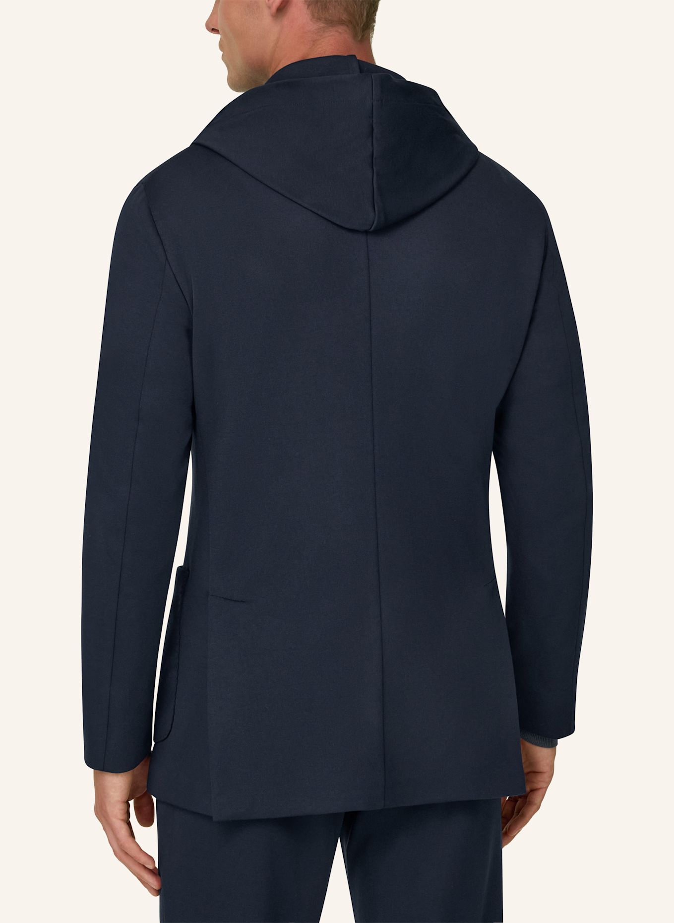 BOGGI MILANO Sweatshirt-style Blazer: DARK BLUE