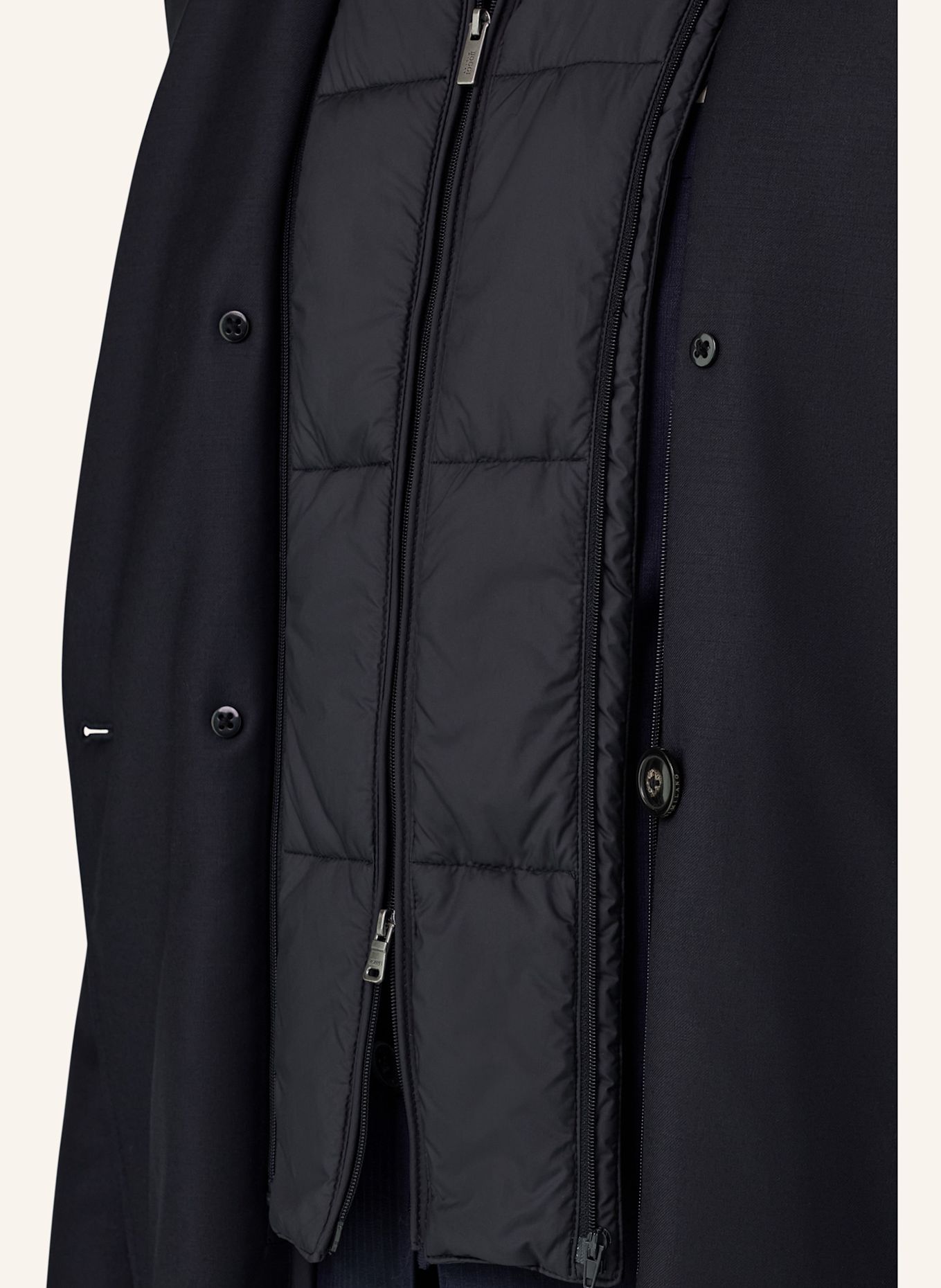 BOGGI MILANO Down coat: BLUE