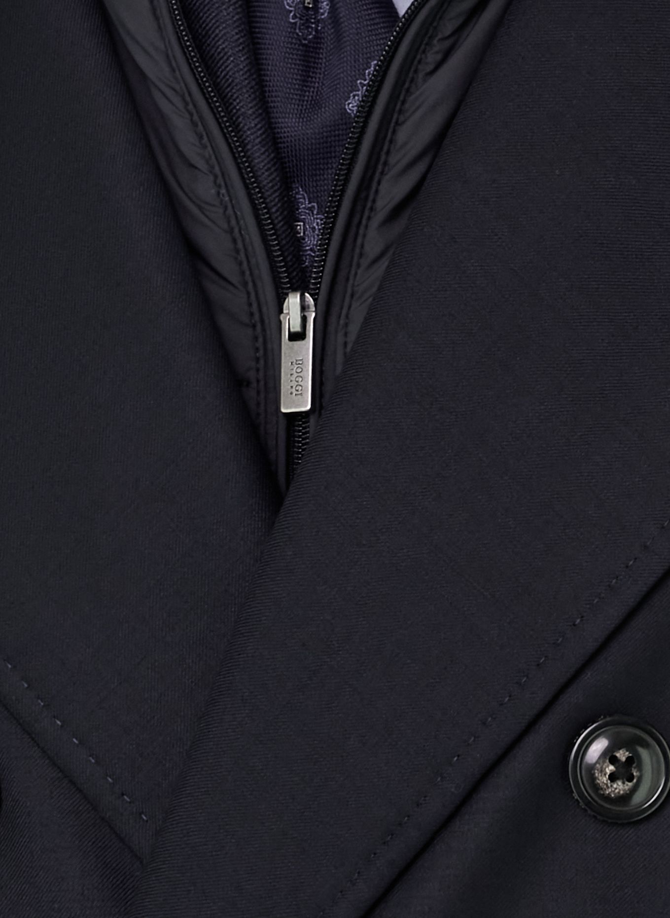 BOGGI MILANO Down coat: BLUE