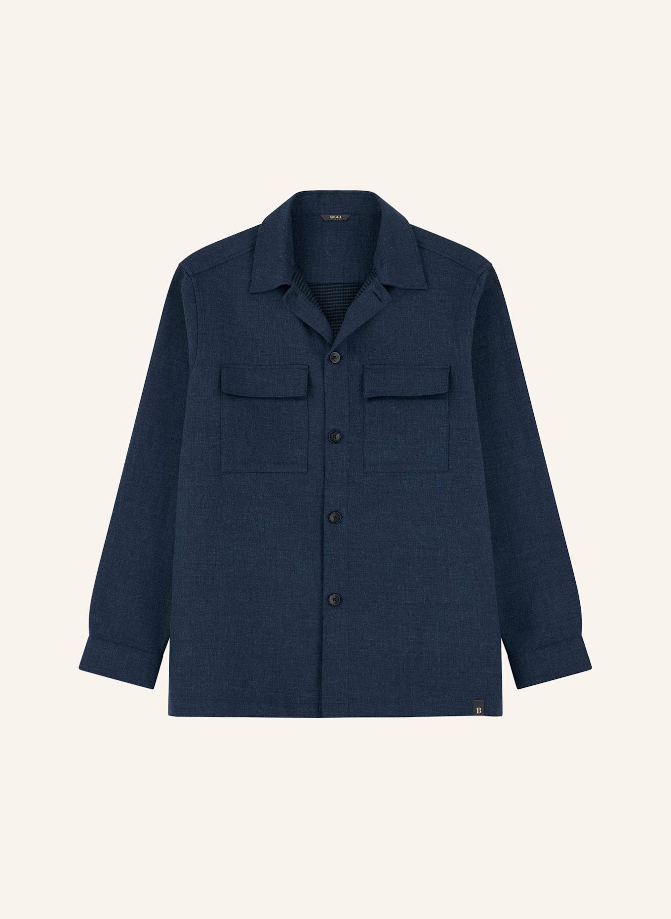 BOGGI MILANO Overshirt: BLUE