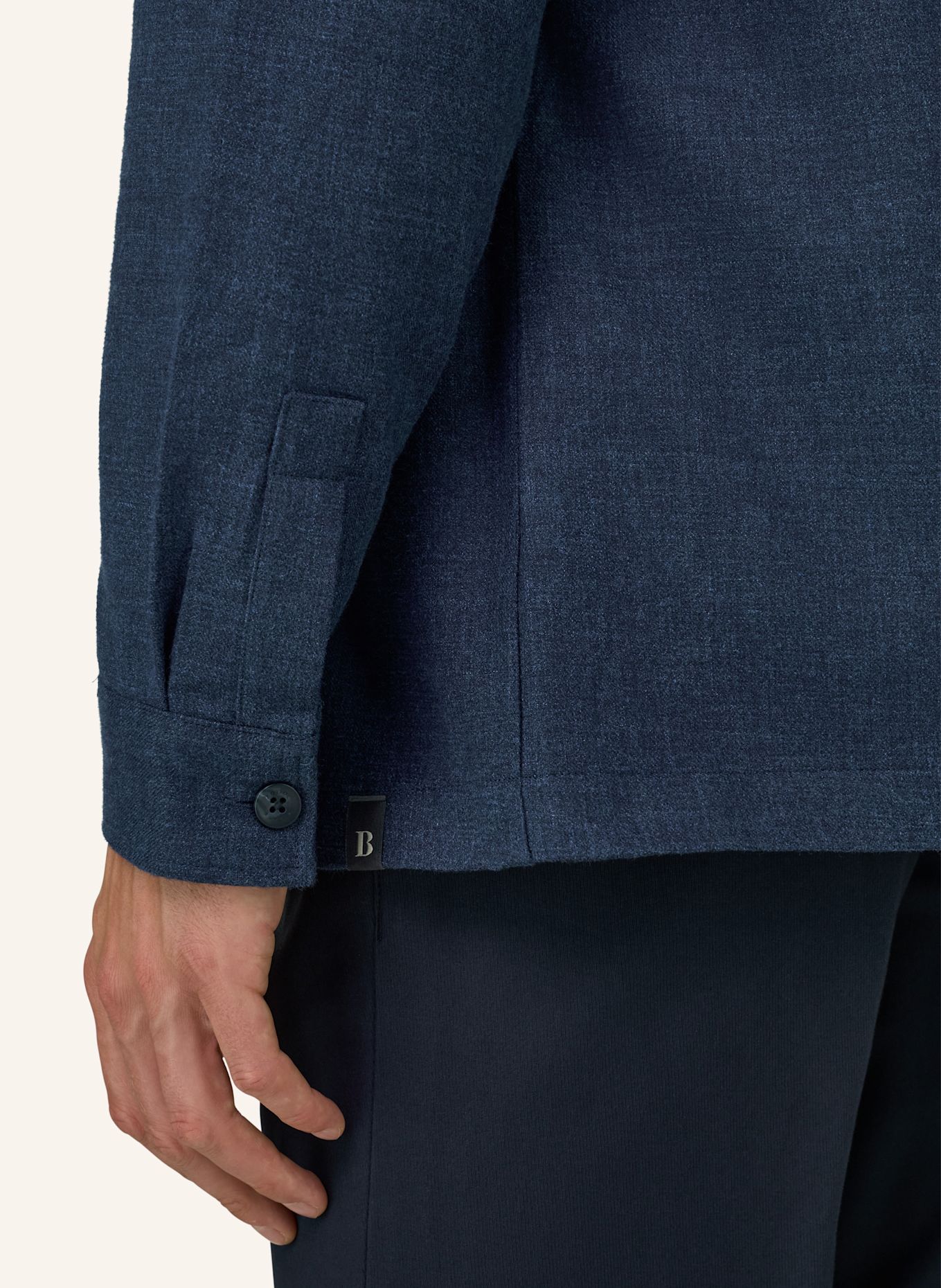BOGGI MILANO Overshirt: BLUE