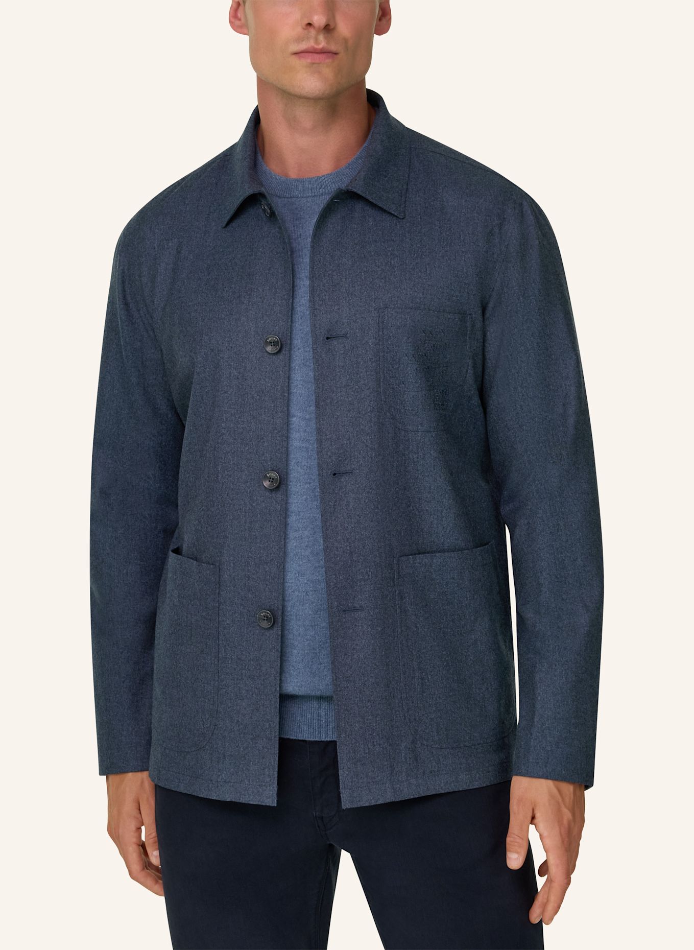 BOGGI MILANO Overjacket: BLAUW