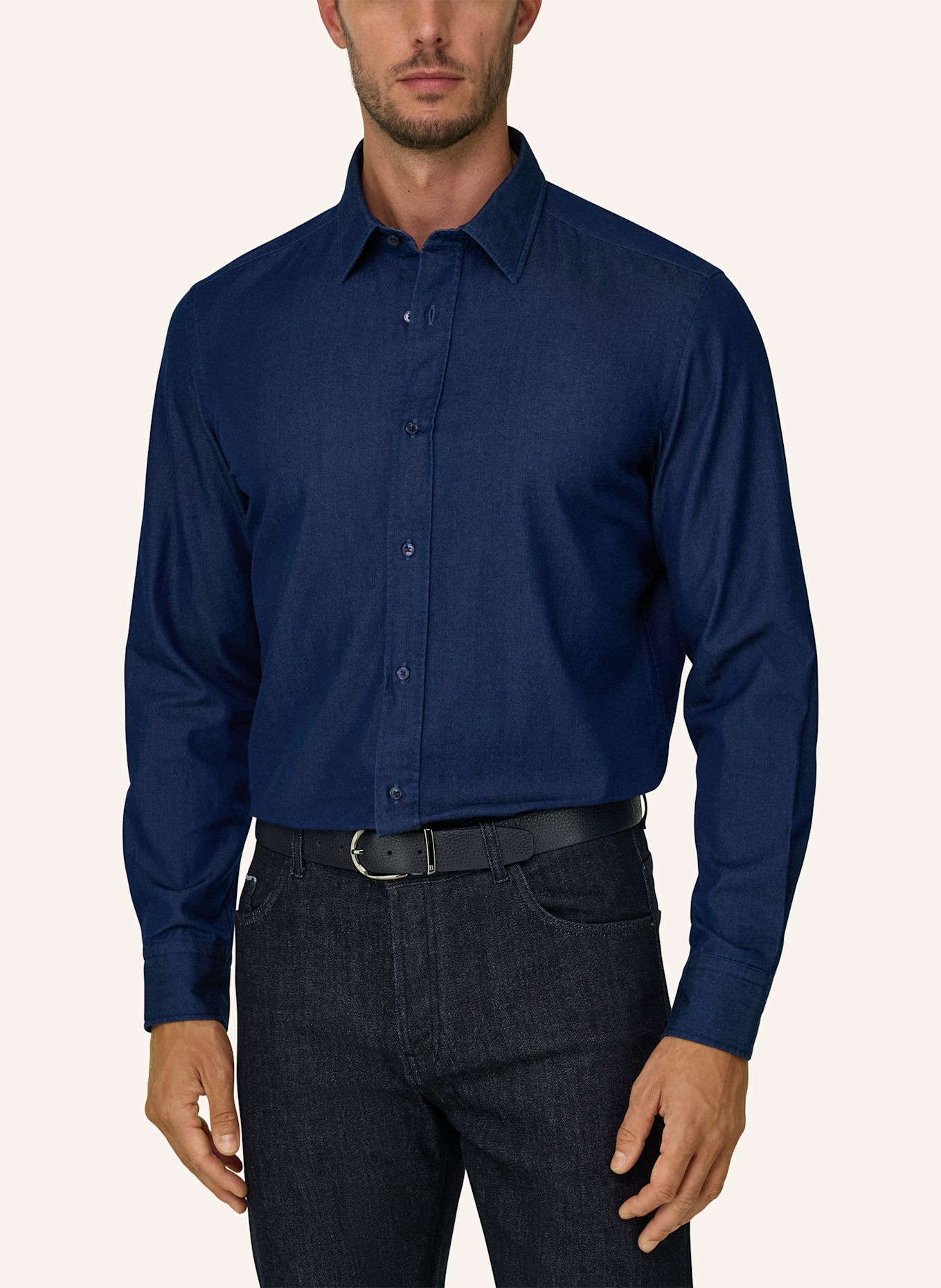 BOGGI MILANO Overshirt: DARK BLUE