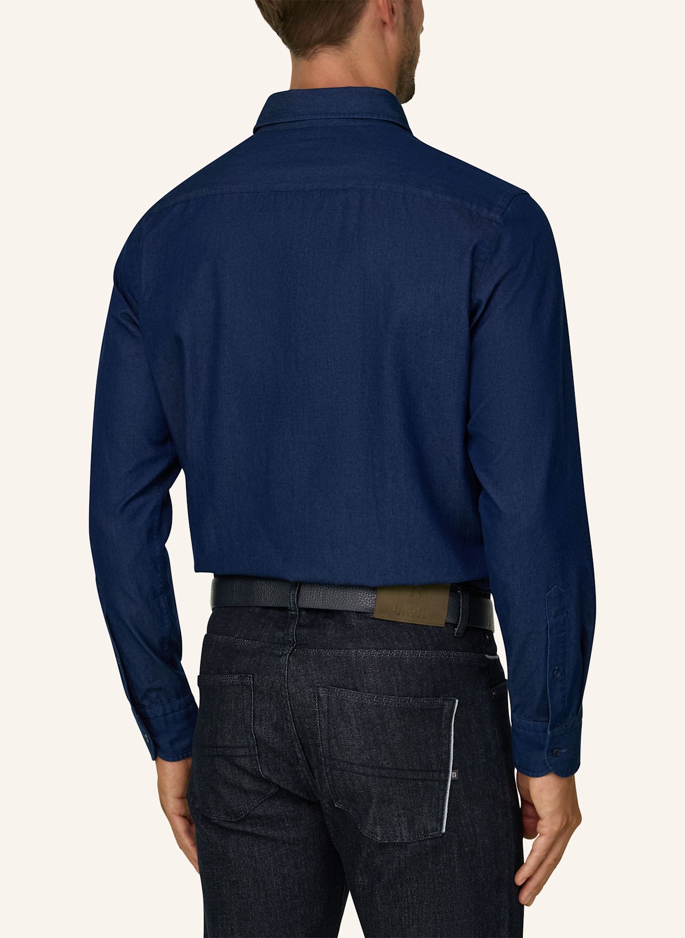 BOGGI MILANO Overshirt: DARK BLUE