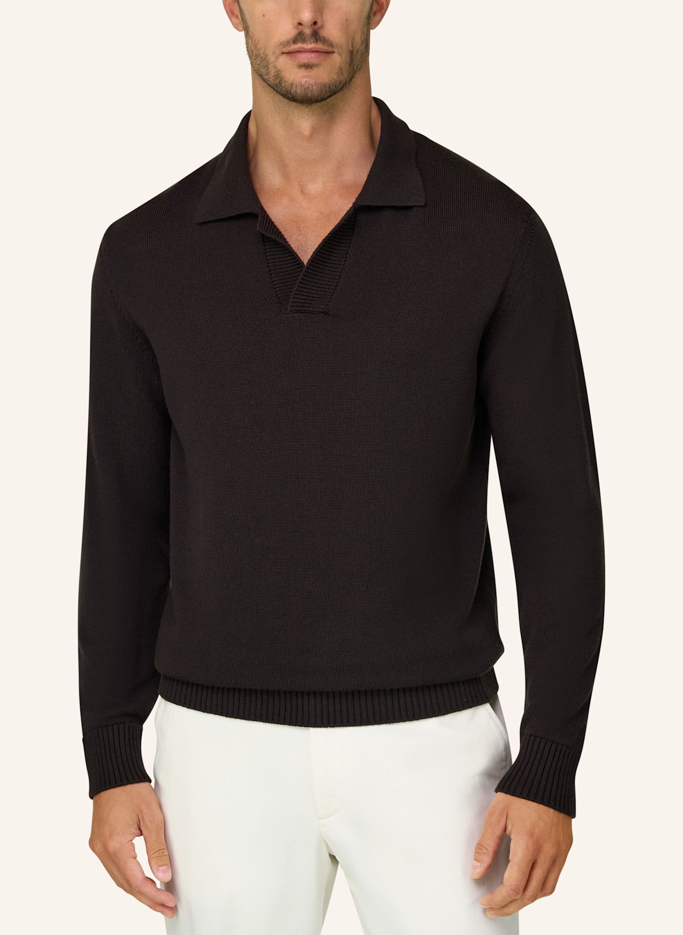 BOGGI MILANO Sweater: DARK BROWN