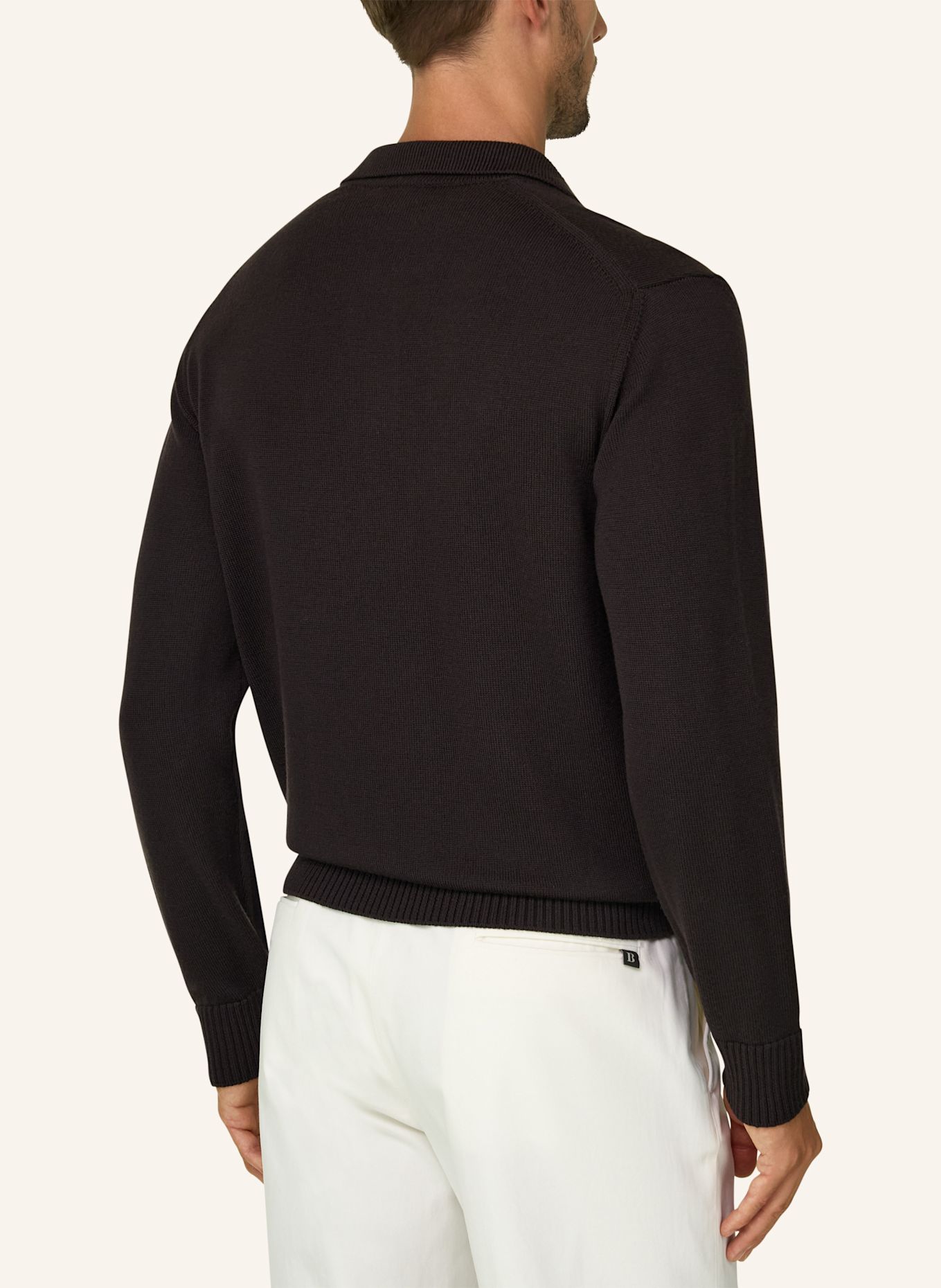 BOGGI MILANO Sweater: DARK BROWN