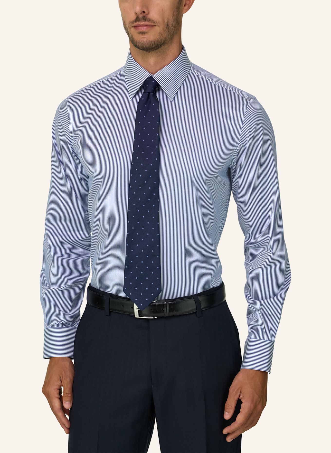 BOGGI MILANO Shirt: BLUE