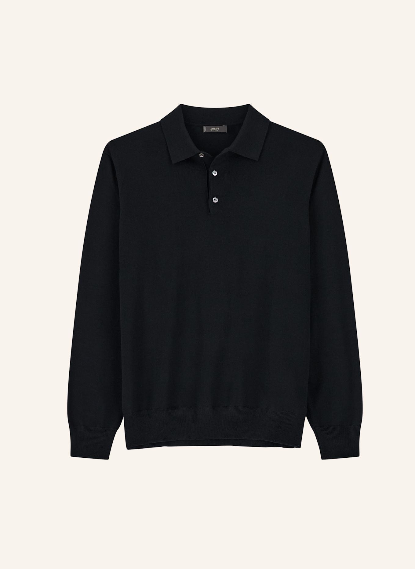 BOGGI MILANO Sweater: BLACK