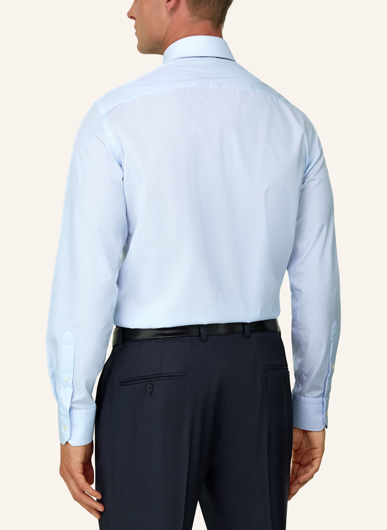 BOGGI MILANO Shirt: LIGHT BLUE