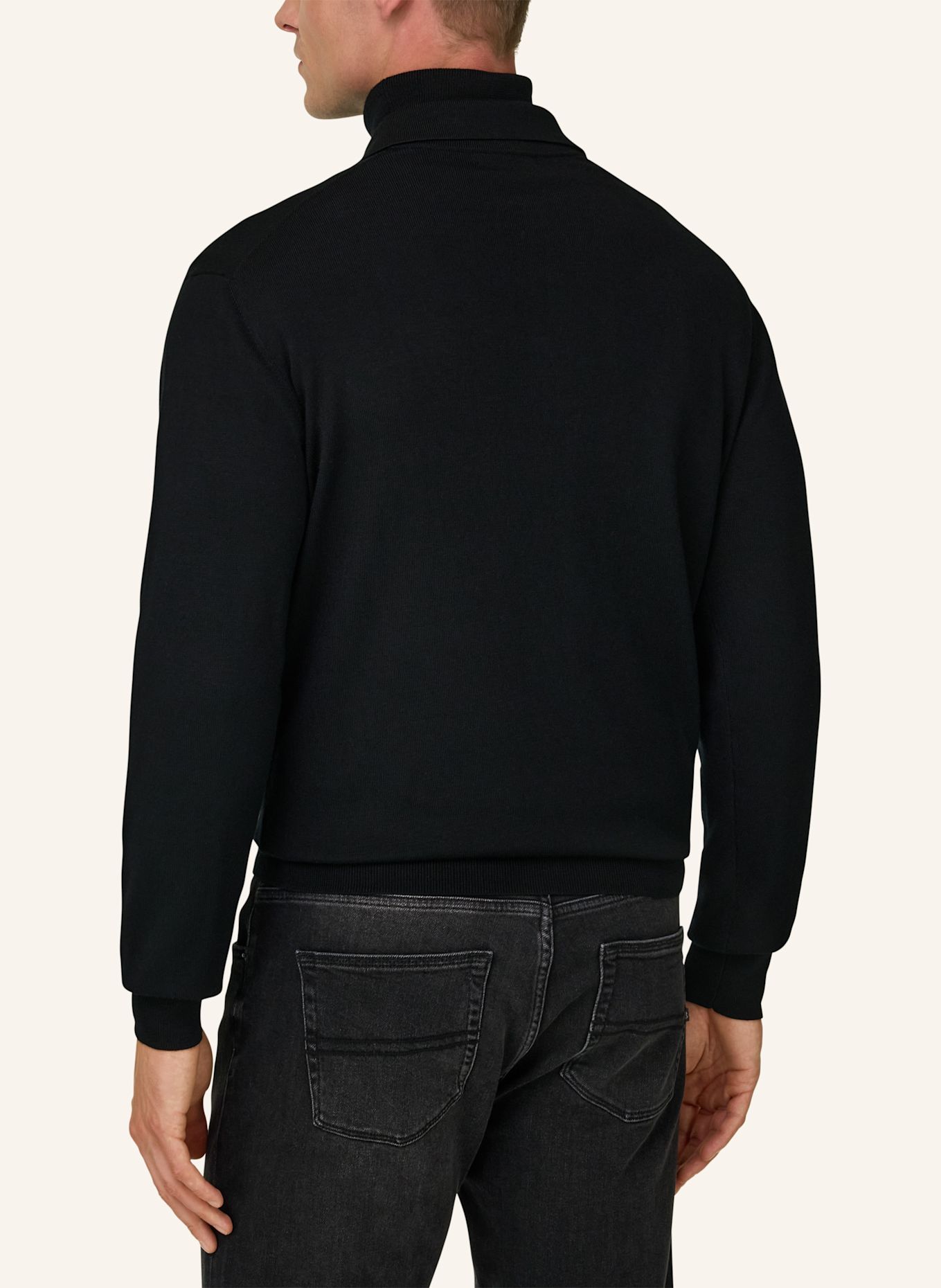 BOGGI MILANO Sweater: BLACK