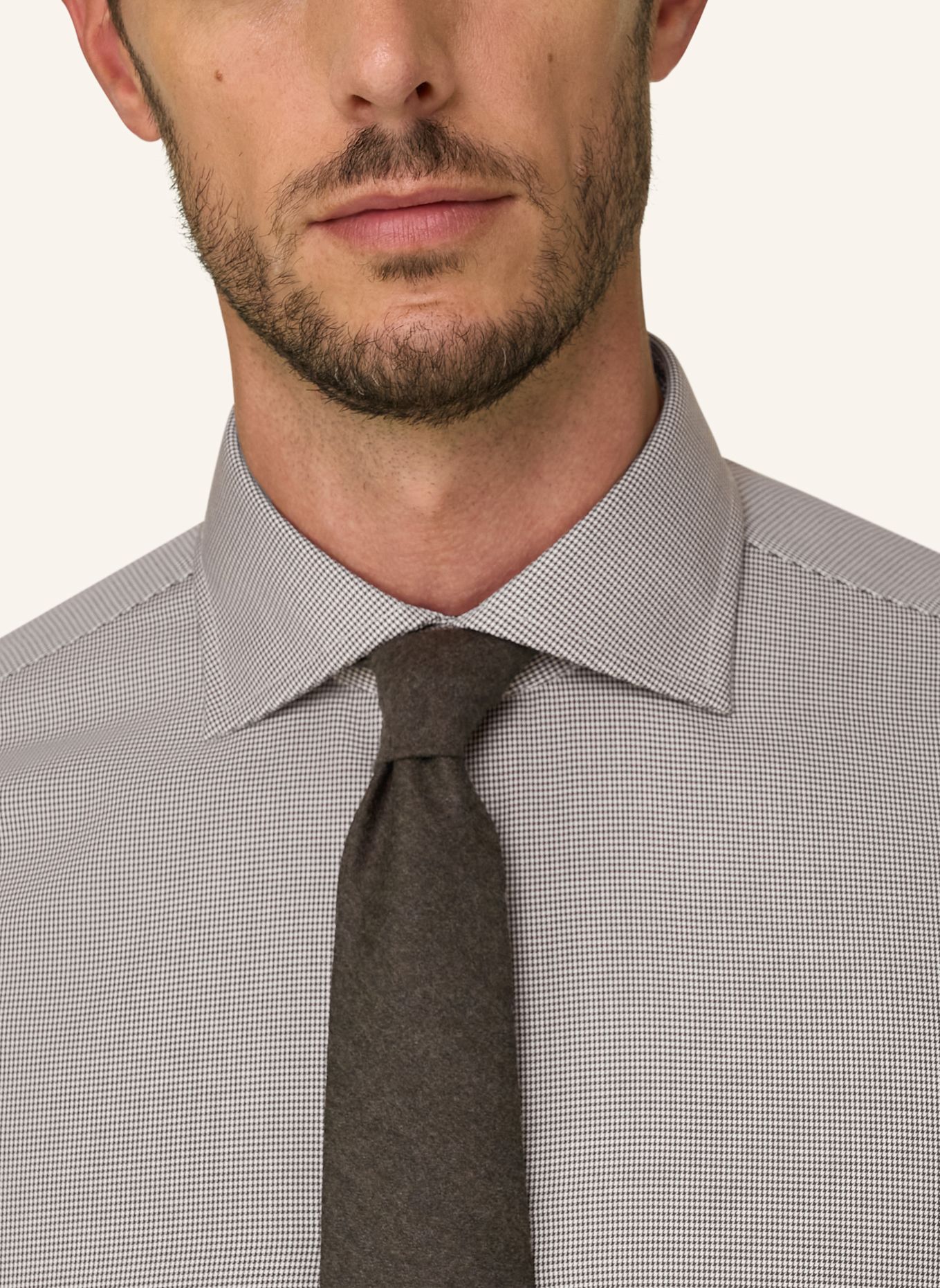 BOGGI MILANO Shirt: BROWN
