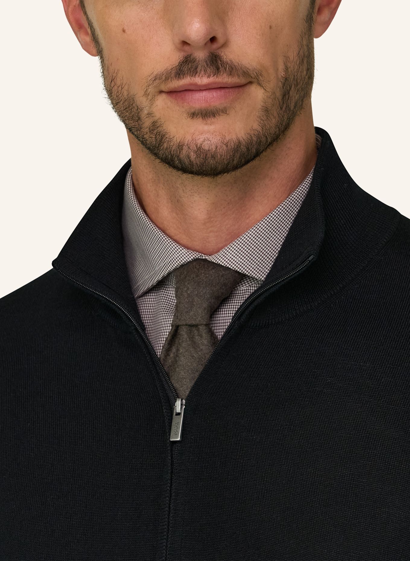 BOGGI MILANO Cashmere turtleneck sweater: BLACK