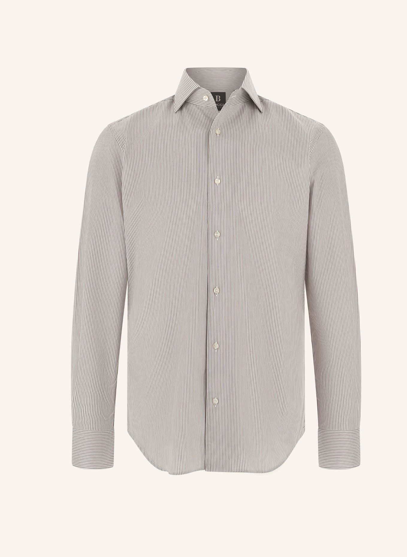 BOGGI MILANO Shirt: BROWN