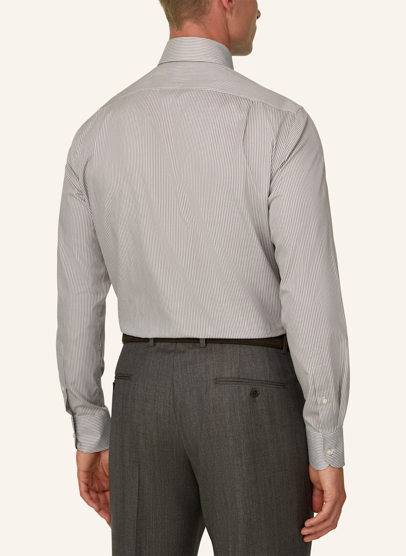 BOGGI MILANO Shirt: BROWN