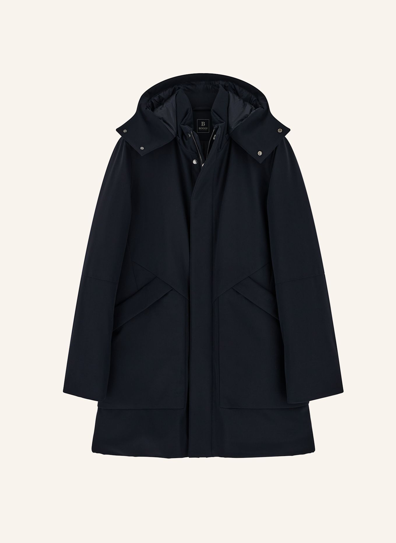 BOGGI MILANO Down coat: BLUE