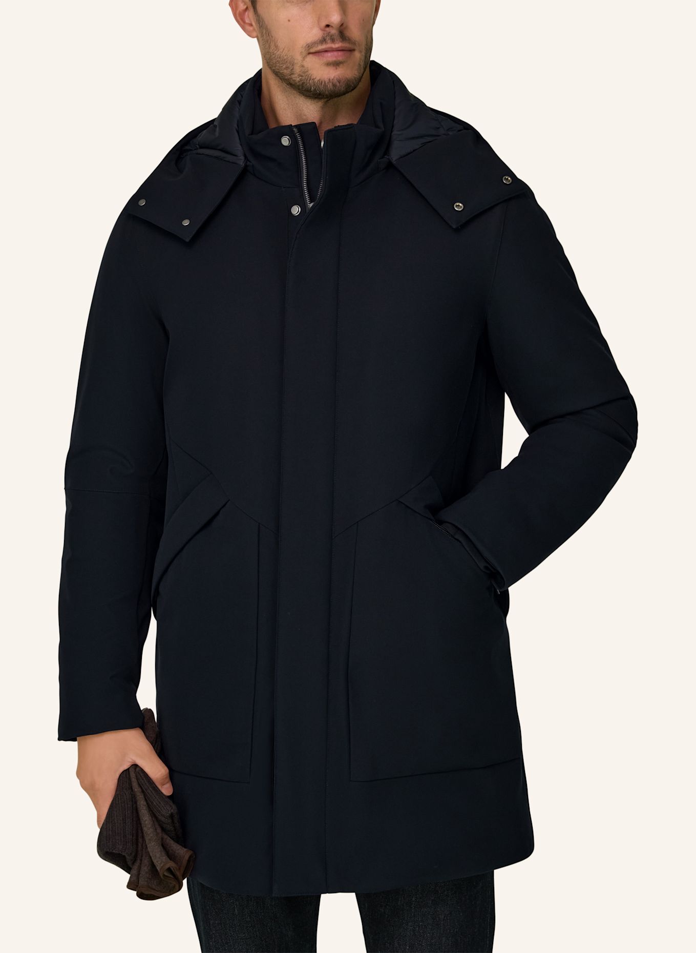 BOGGI MILANO Down coat: BLUE