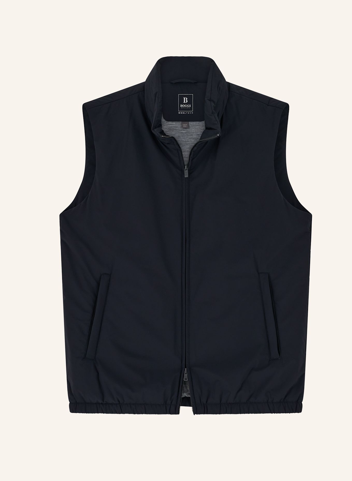 BOGGI MILANO Daunenweste aus Cashmere: BLAU