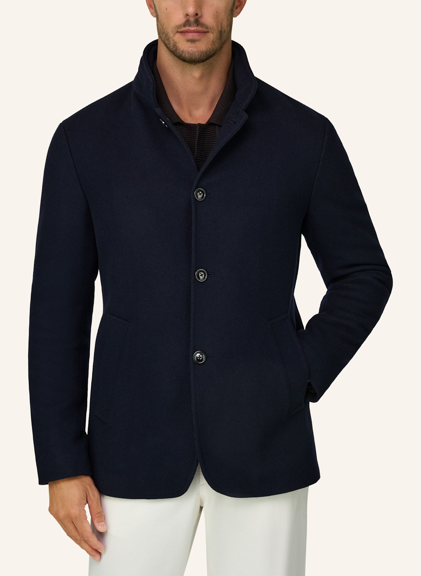 BOGGI MILANO Pea coat: BLUE