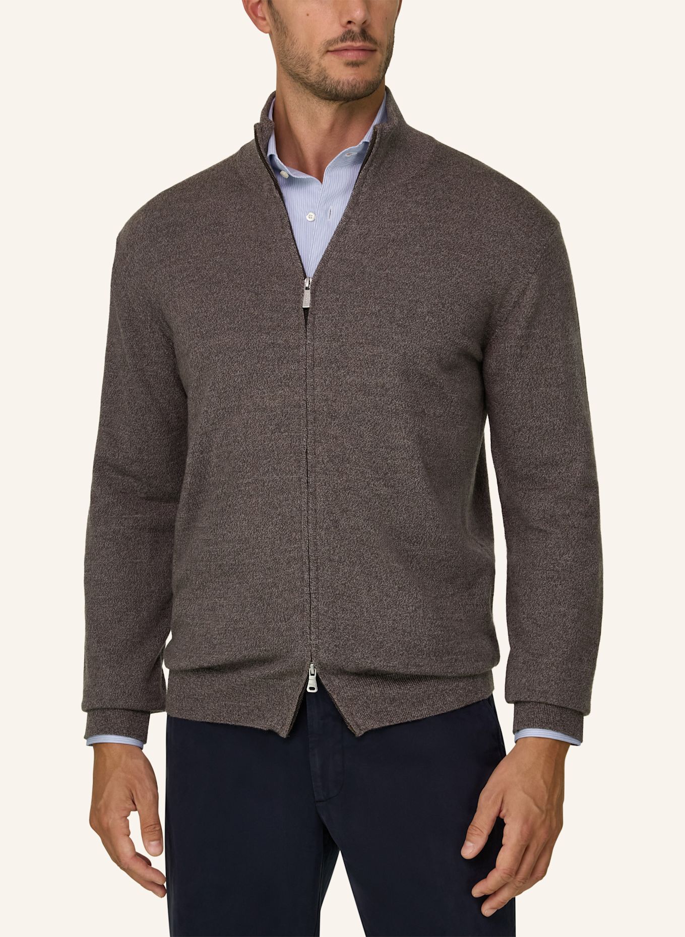 BOGGI MILANO Sweater: BEIGE