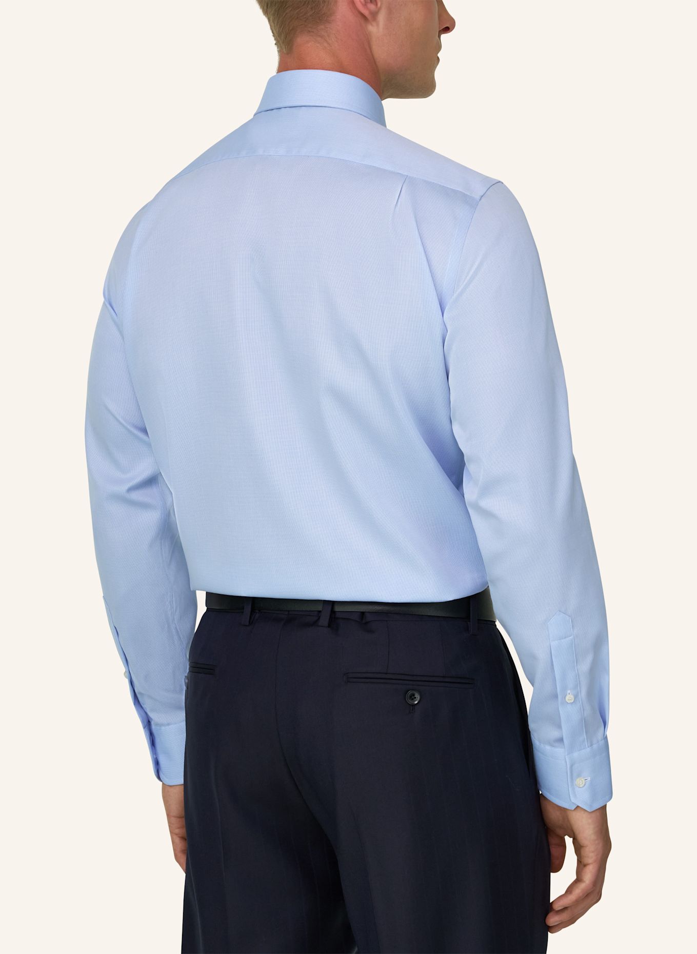 BOGGI MILANO Shirt: LIGHT BLUE