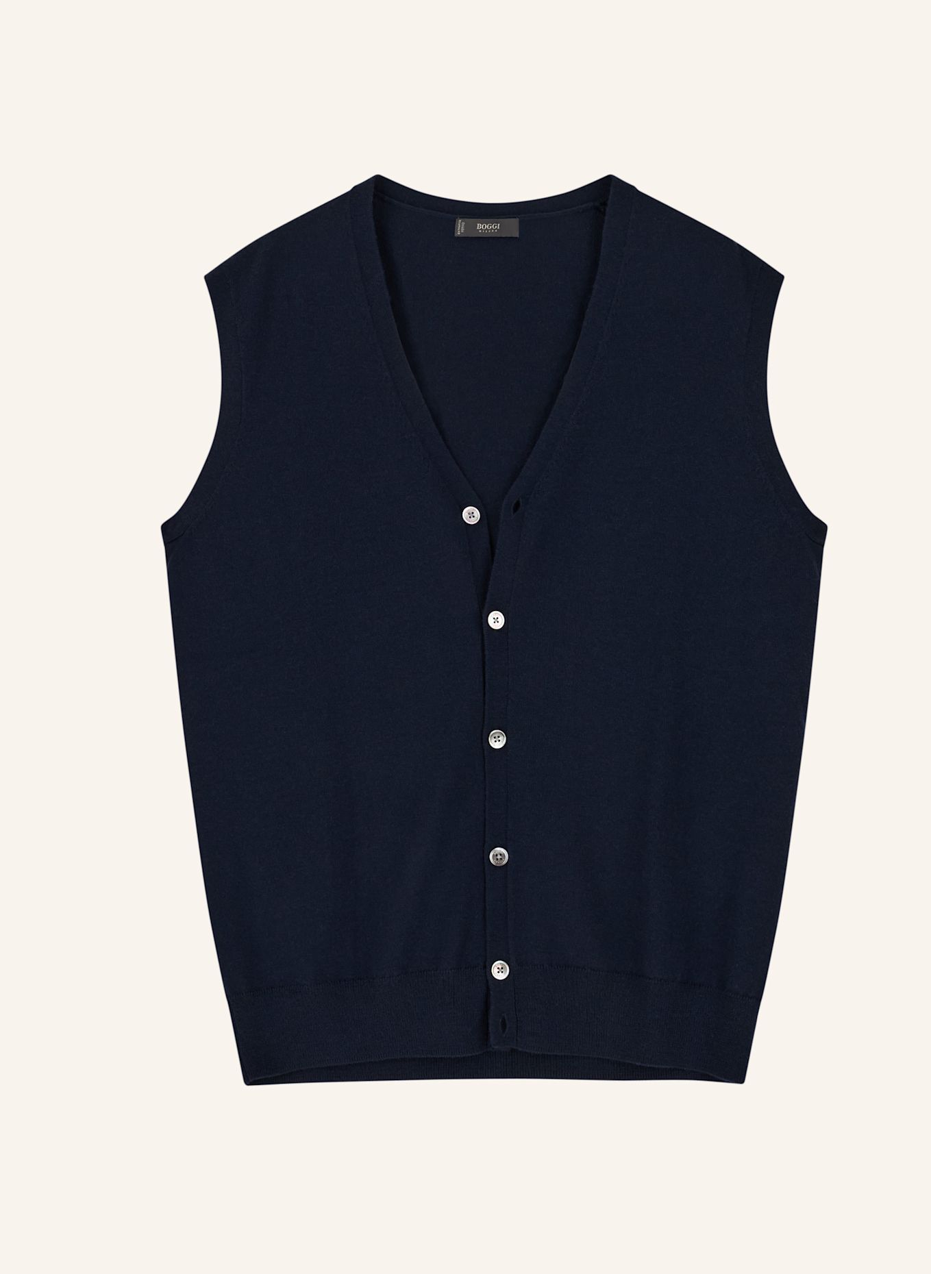 BOGGI MILANO Cashmere turtleneck sweater: BLUE