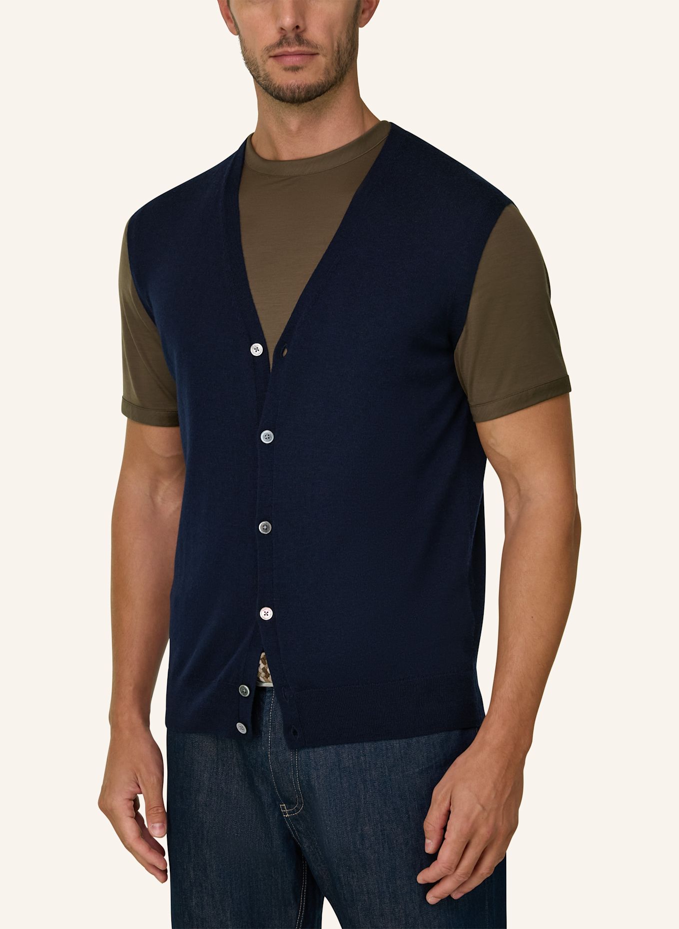 BOGGI MILANO Cashmere turtleneck sweater: BLUE