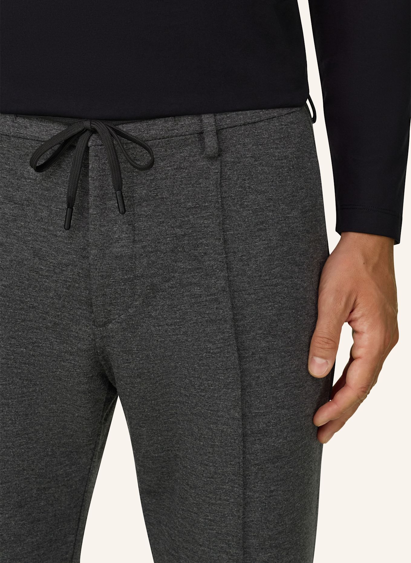 BOGGI MILANO Corduroy pants: DARK GRAY