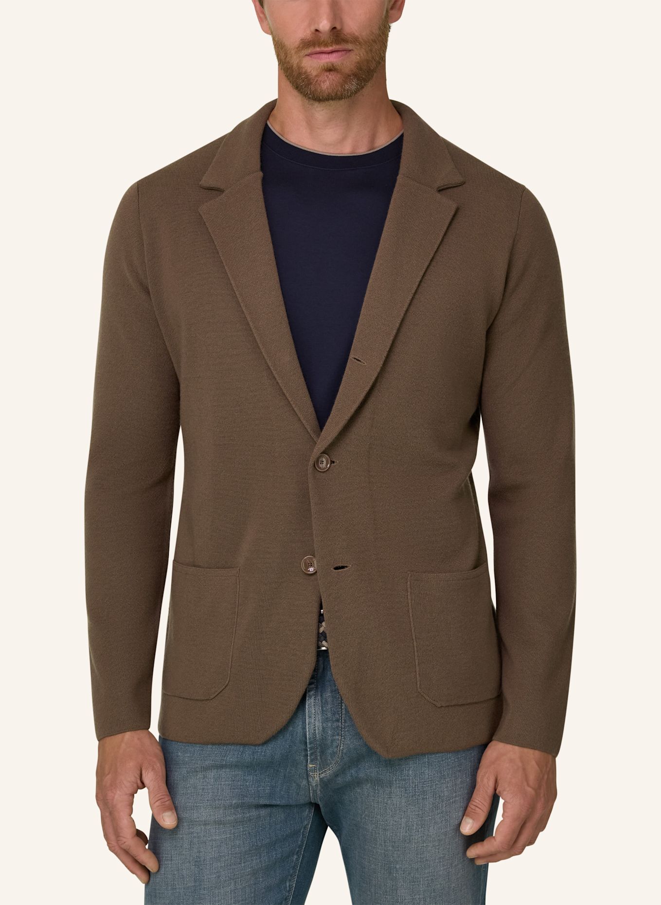 BOGGI MILANO Cardigan: BROWN