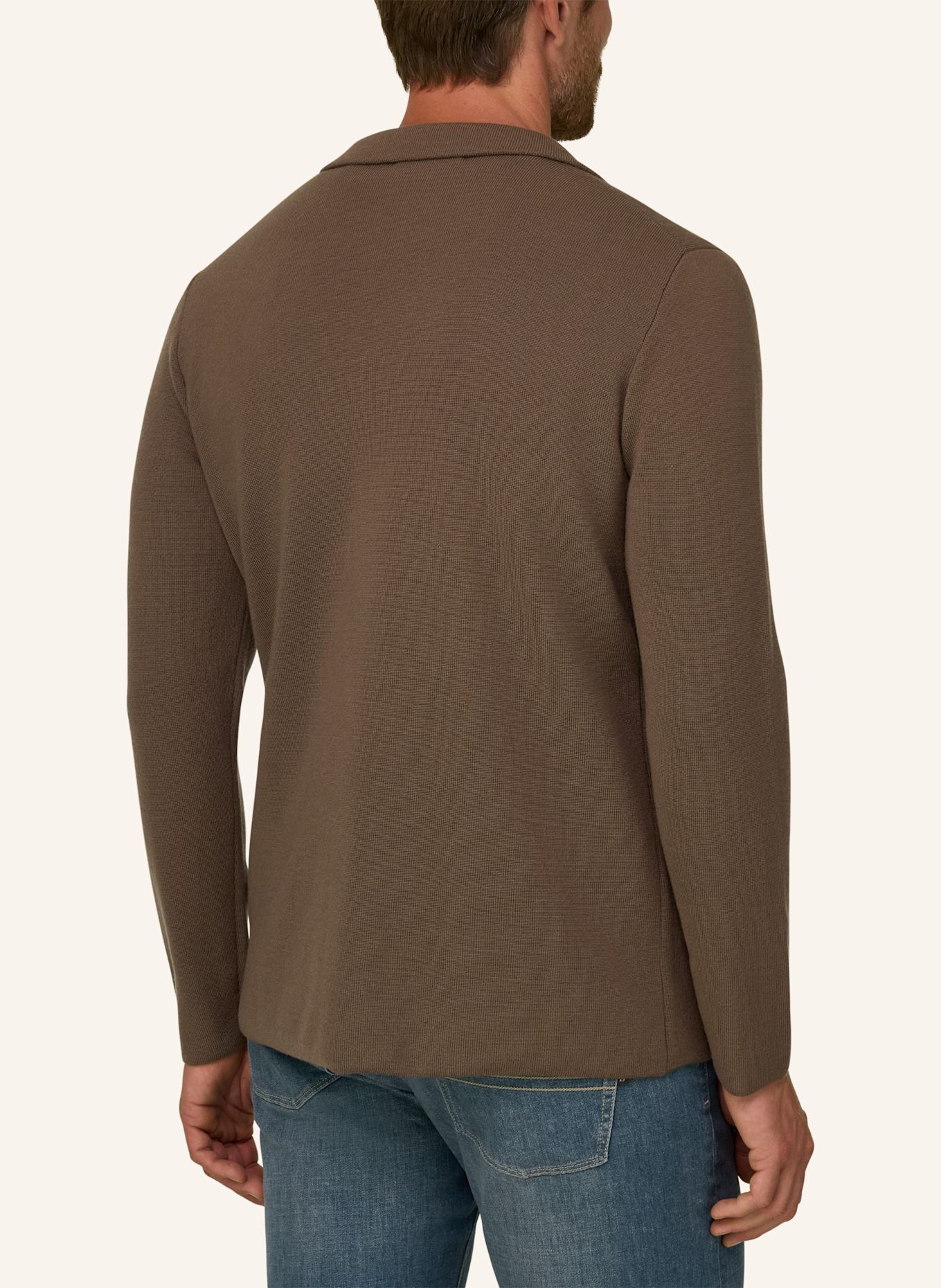 BOGGI MILANO Cardigan: BROWN