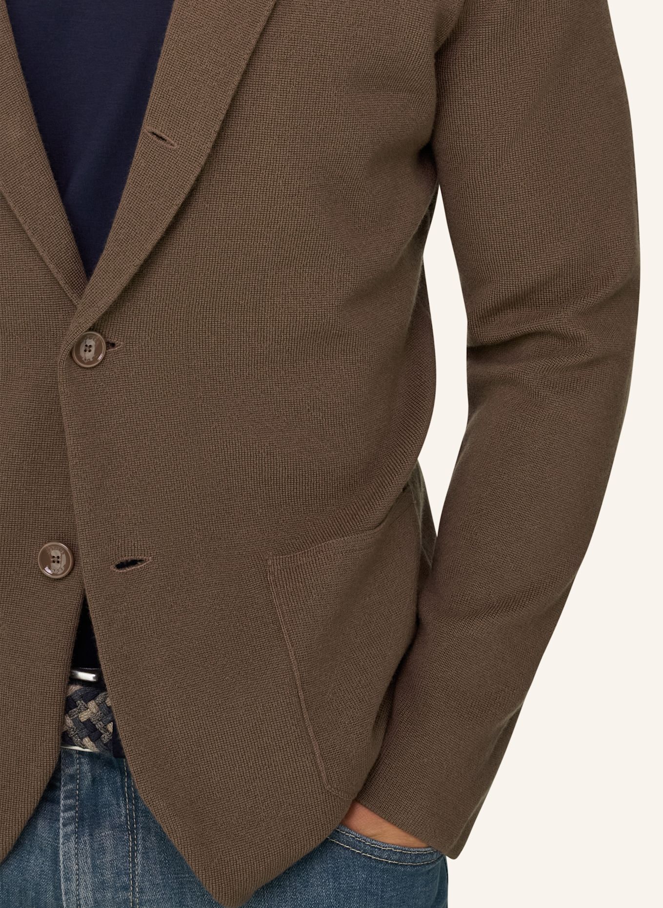BOGGI MILANO Cardigan: BROWN