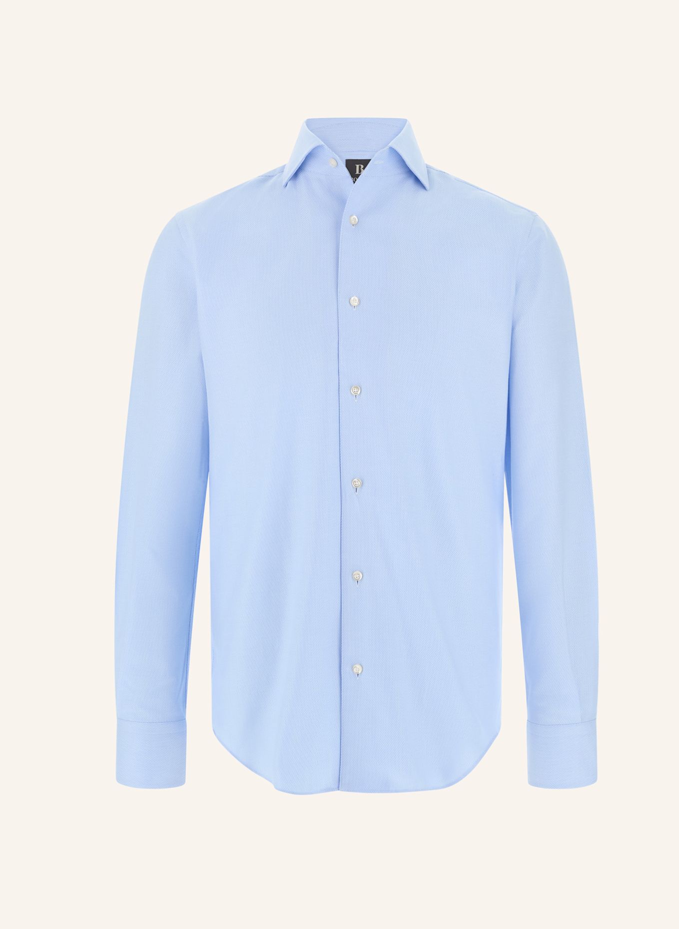 BOGGI MILANO Shirt: LIGHT BLUE