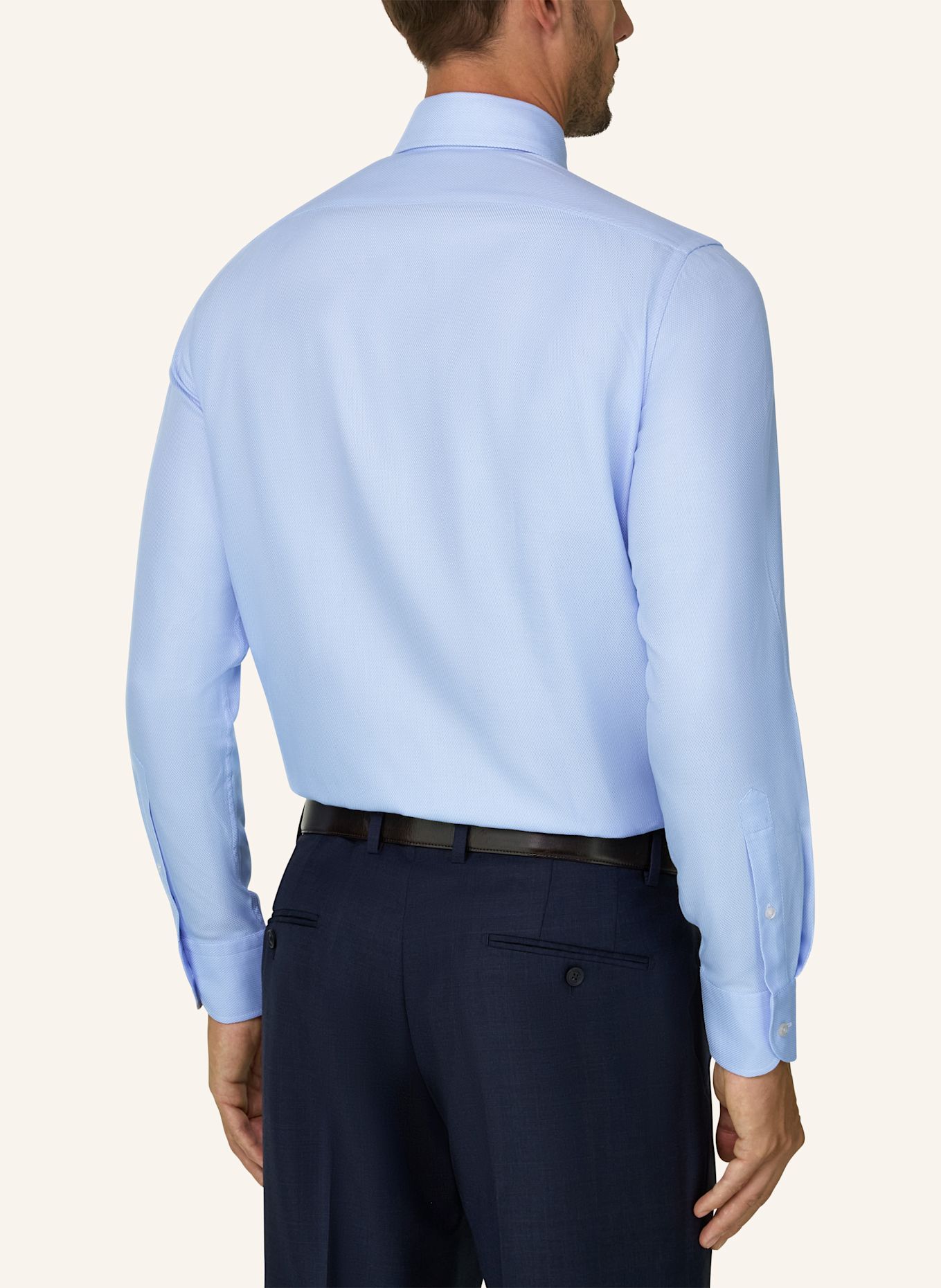 BOGGI MILANO Shirt: LIGHT BLUE