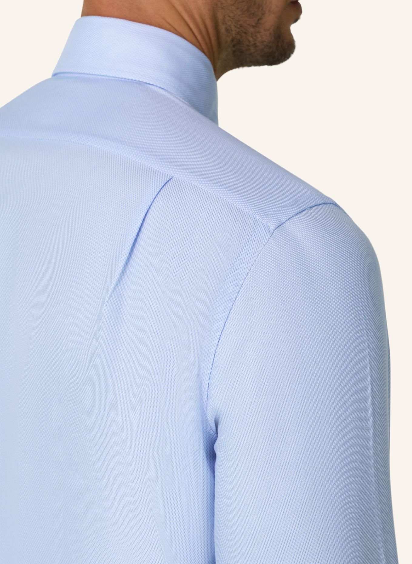 BOGGI MILANO Shirt: LIGHT BLUE
