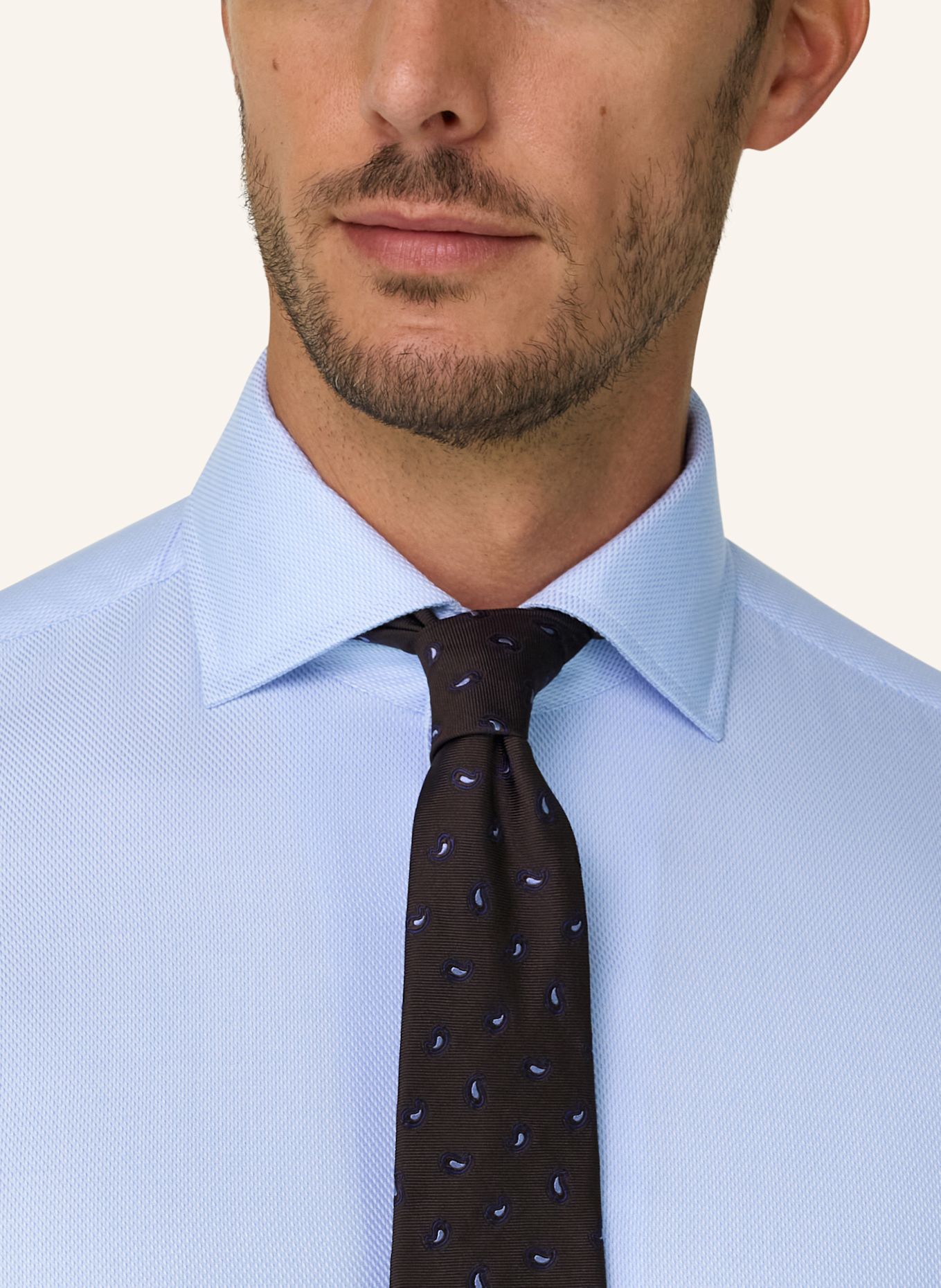 BOGGI MILANO Shirt: LIGHT BLUE