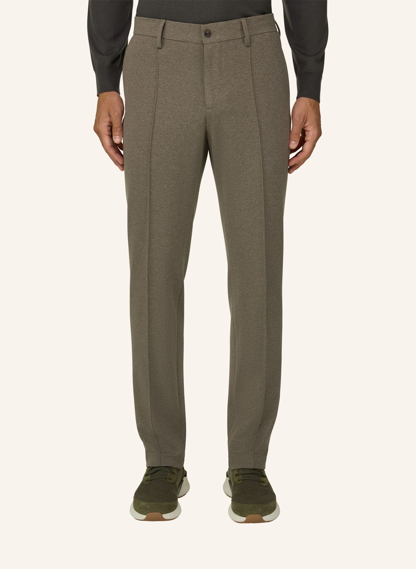 BOGGI MILANO Corduroy pants: BROWN