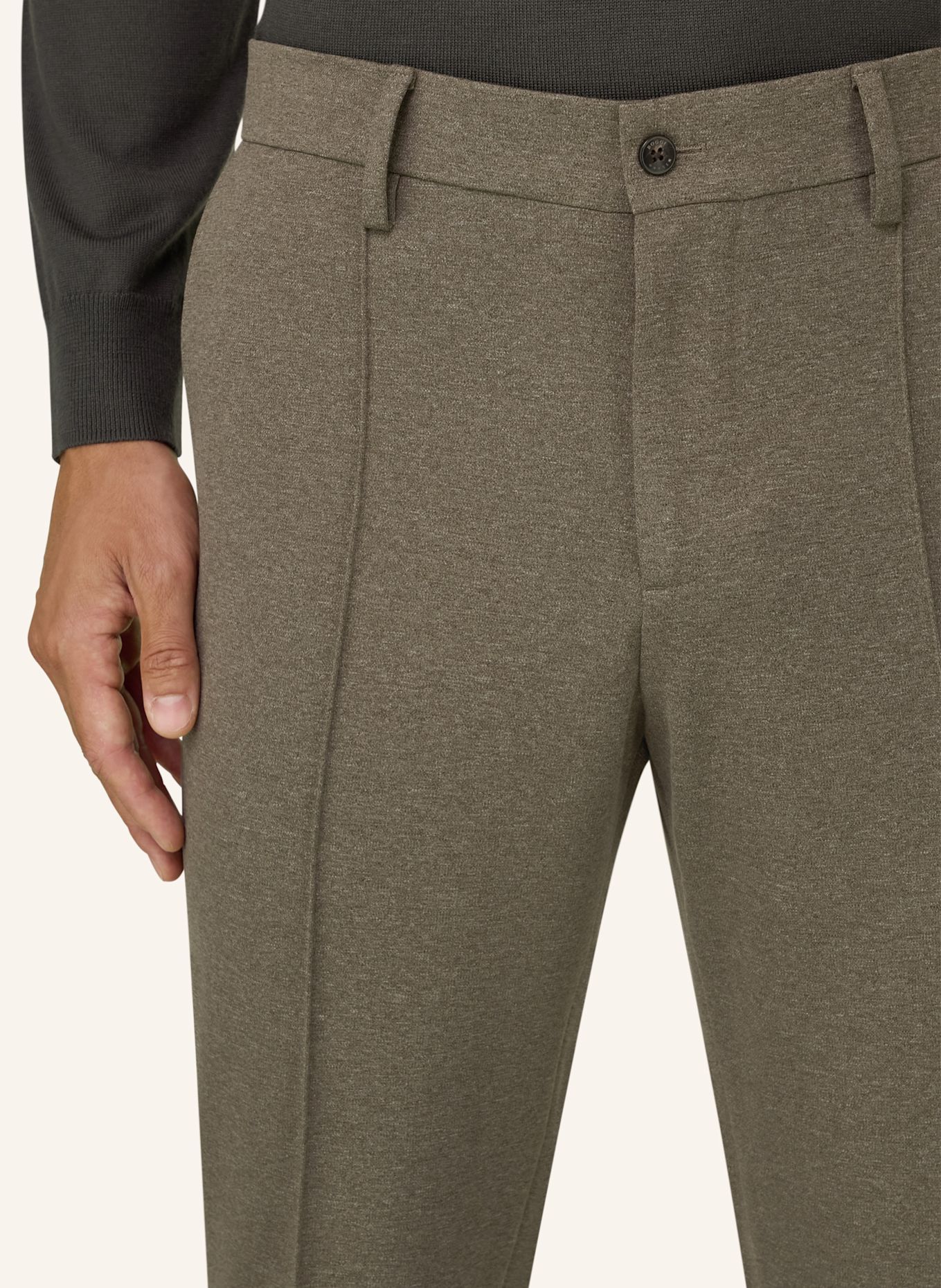 BOGGI MILANO Corduroy pants: BROWN