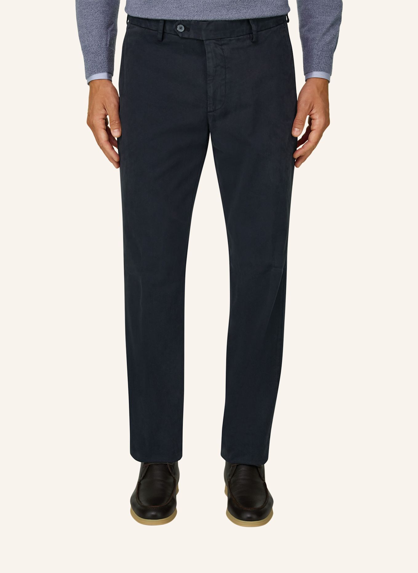 BOGGI MILANO Corduroy pants: BLUE
