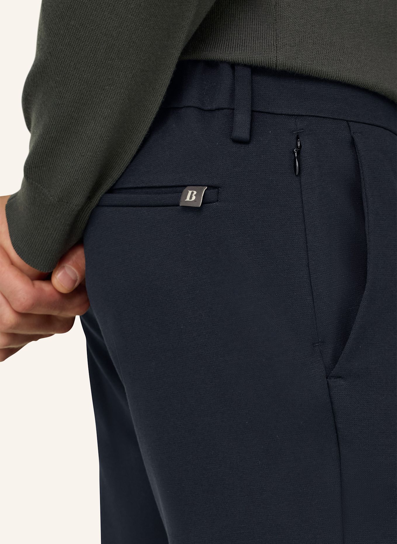 BOGGI MILANO Corduroy pants: BLUE