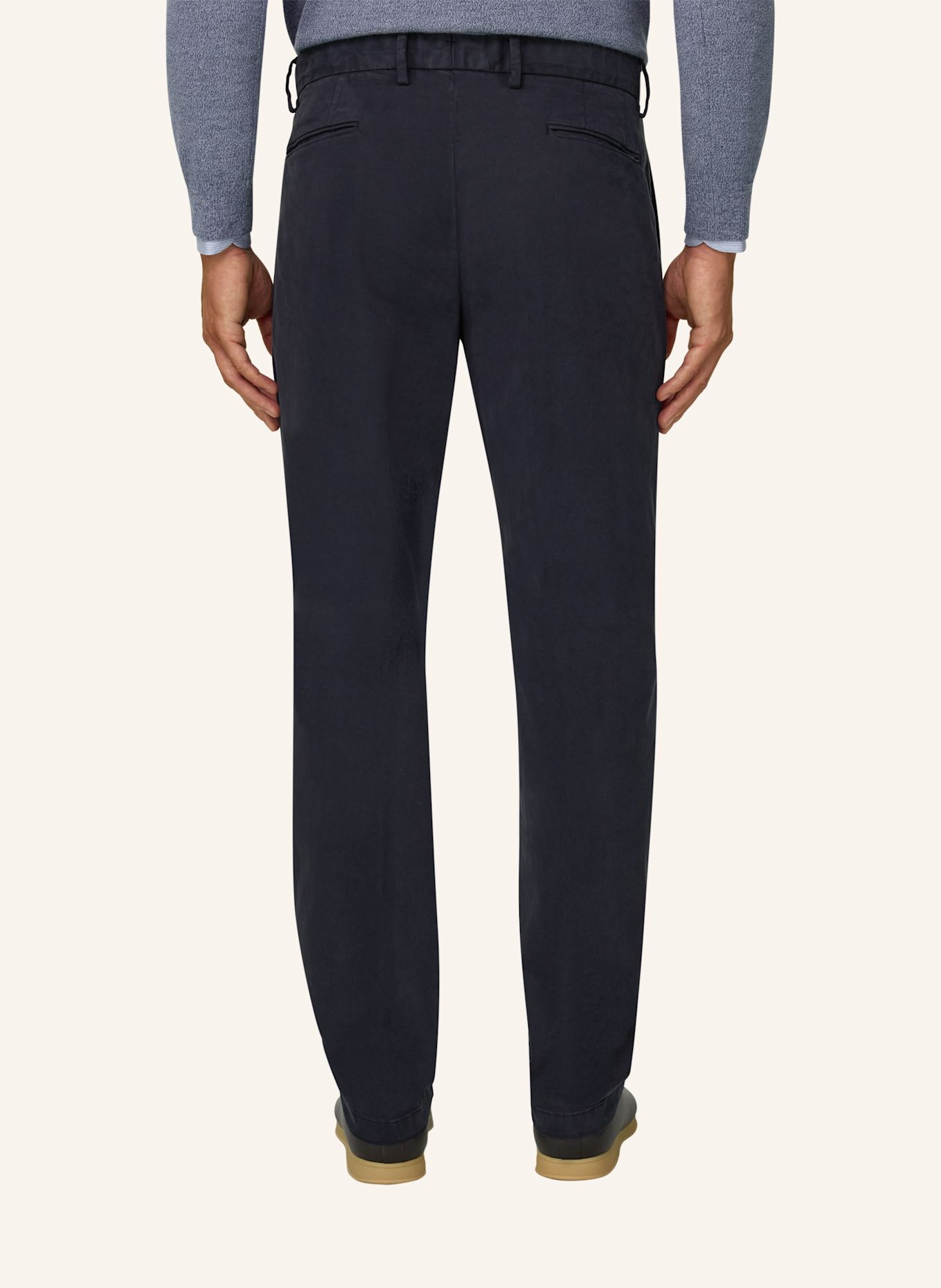 BOGGI MILANO Corduroy pants: BLUE