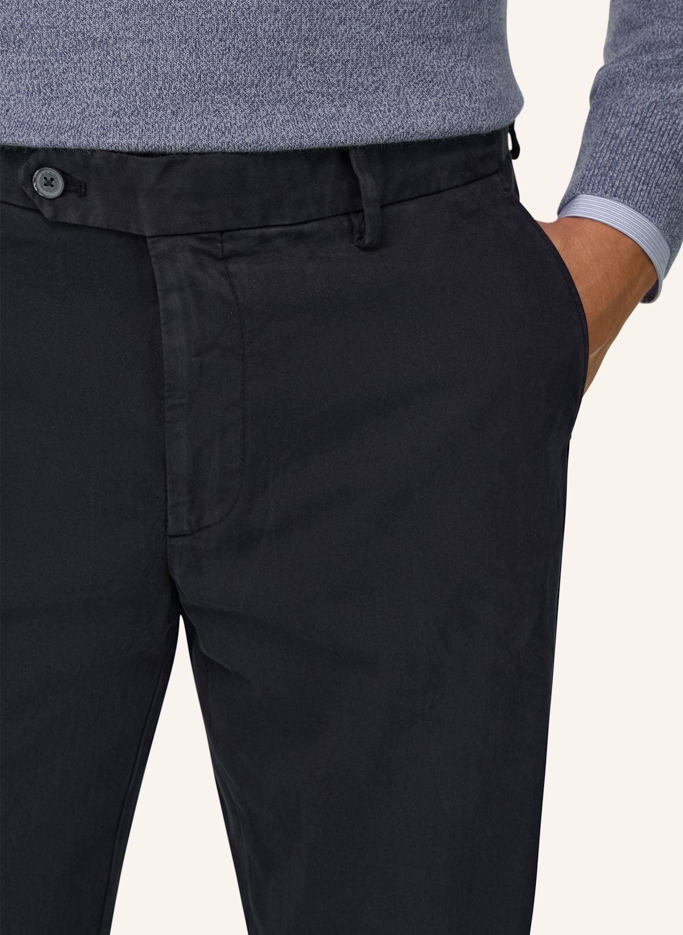 BOGGI MILANO Corduroy pants: BLUE