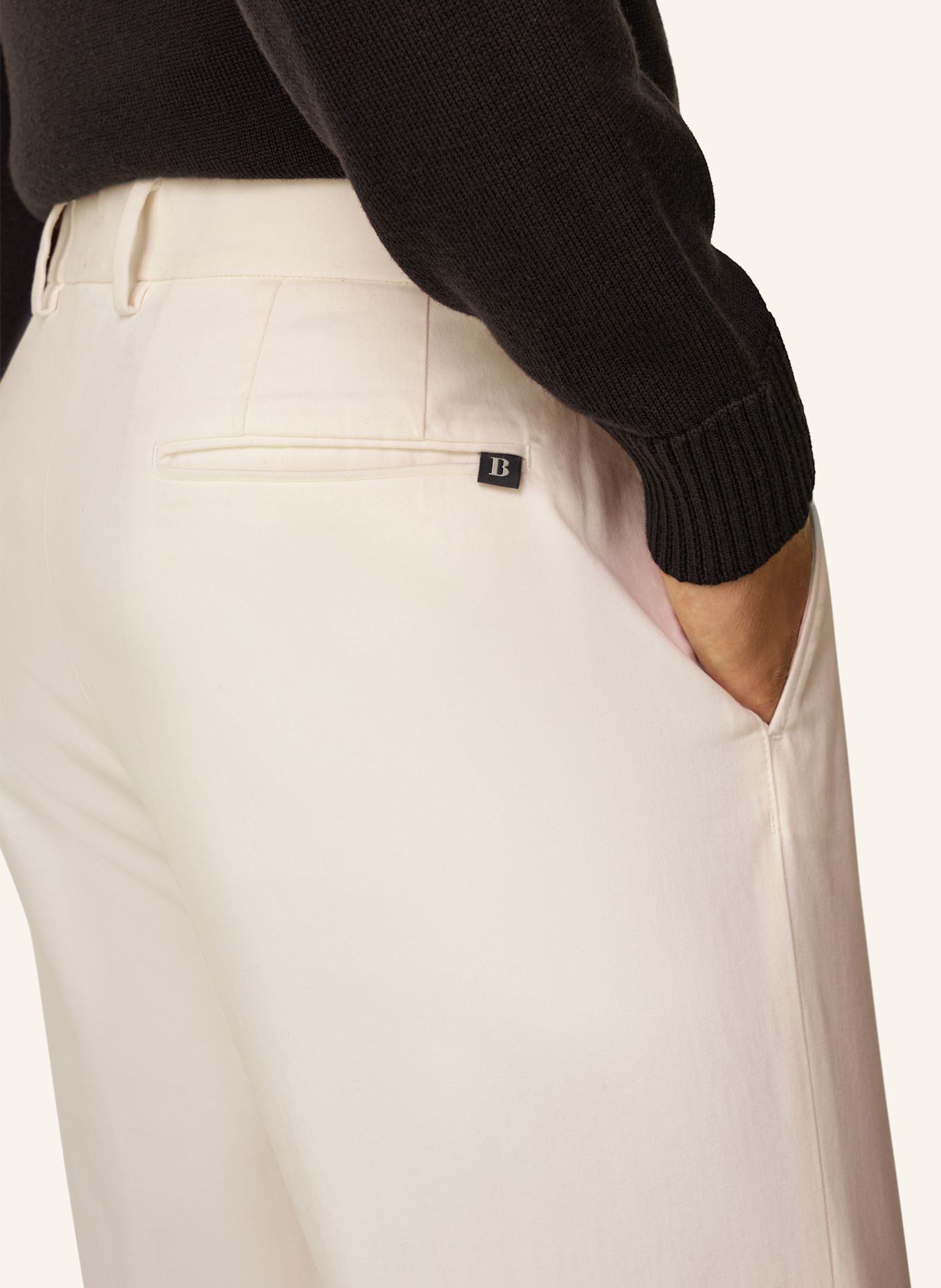 BOGGI MILANO Cordhose: WEISS