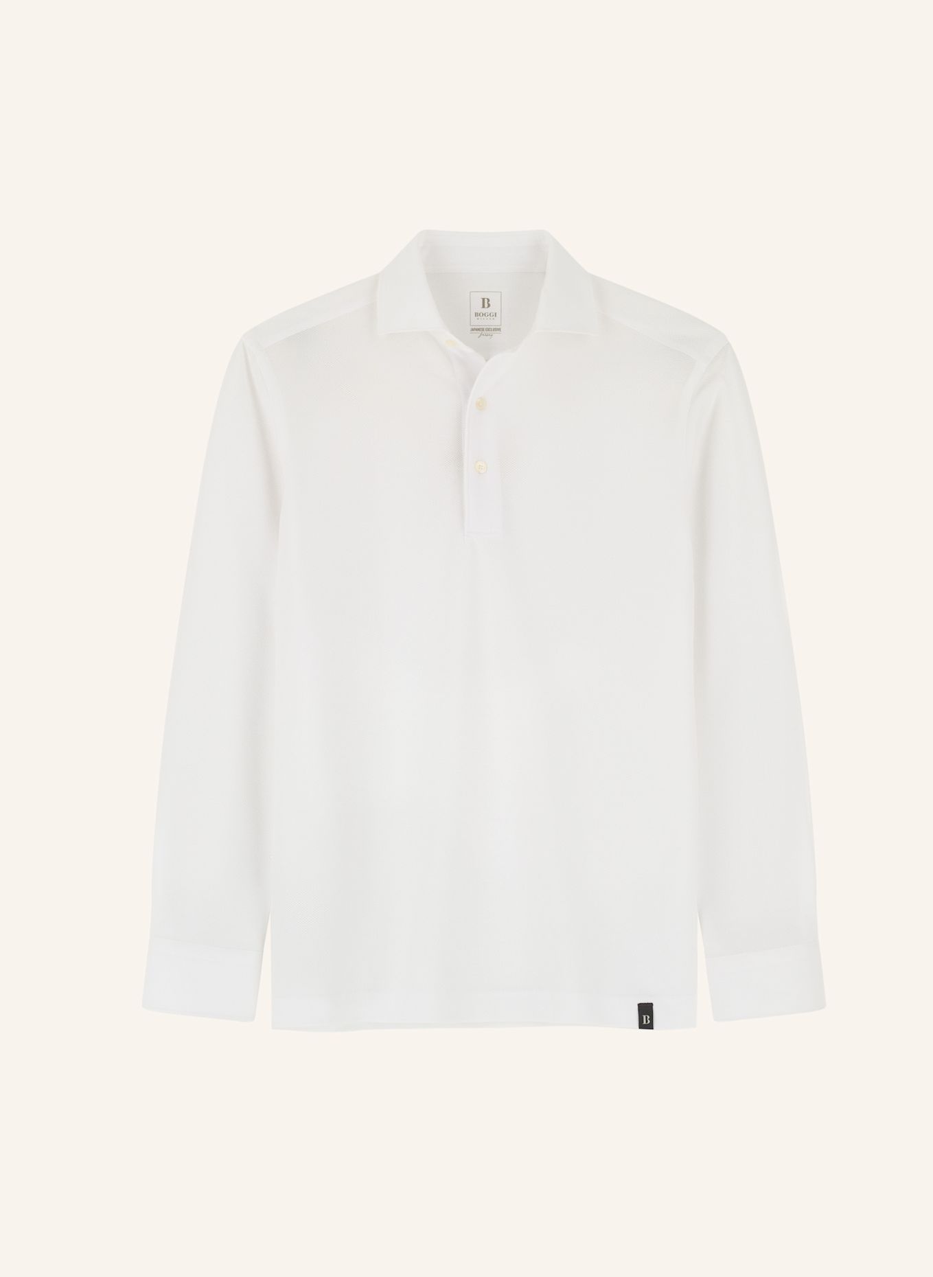 BOGGI MILANO Poloshirt: WEISS