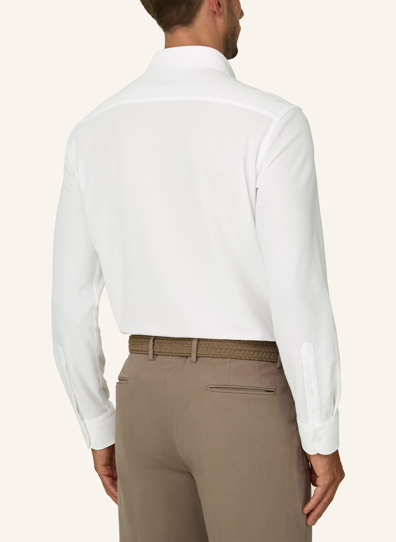 BOGGI MILANO Poloshirt: WEISS